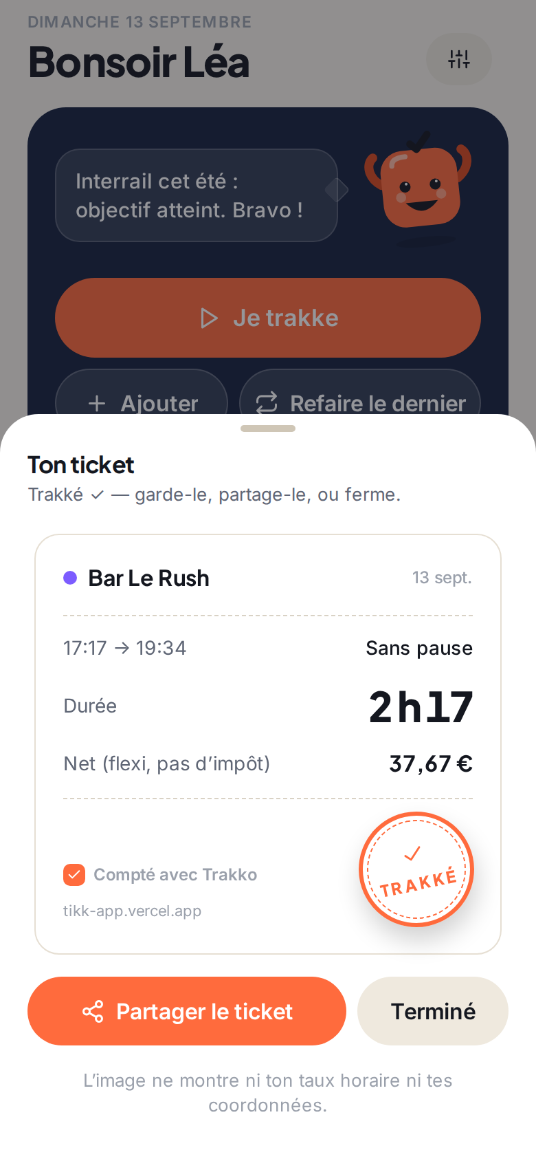 Trakke ton shift